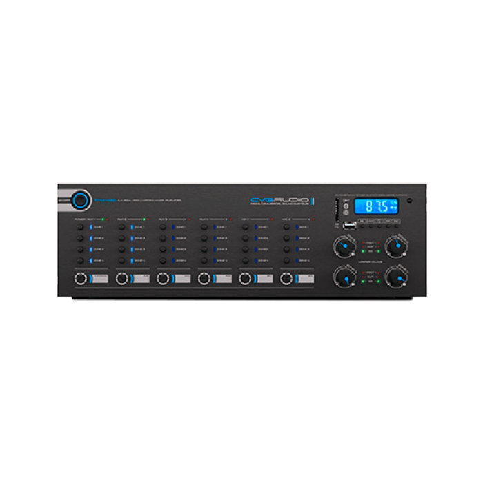 PTM-4120DM |  4-x зонный матричный микшер-усилитель для многозонных систем коммерческого звука, 120W, Mp3 (USB/SD), FM, Bluetooth