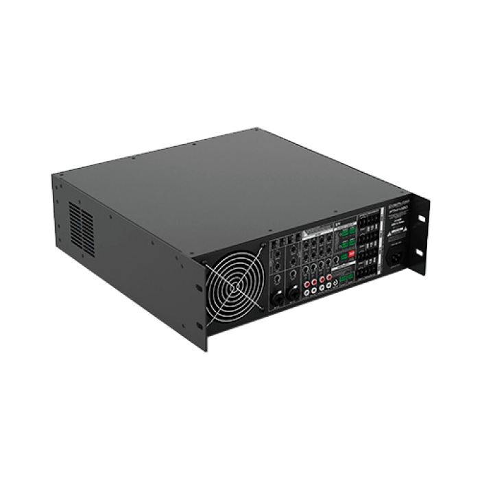 PTM-4120DM |  4-x зонный матричный микшер-усилитель для многозонных систем коммерческого звука, 120W, Mp3 (USB/SD), FM, Bluetooth