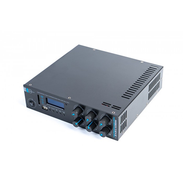 ReBox-T18 | Миниатюрный профессиональный микшер-усилитель для настольной или настенной установки 100V, 180W, MP3 / FM / Bluetooth