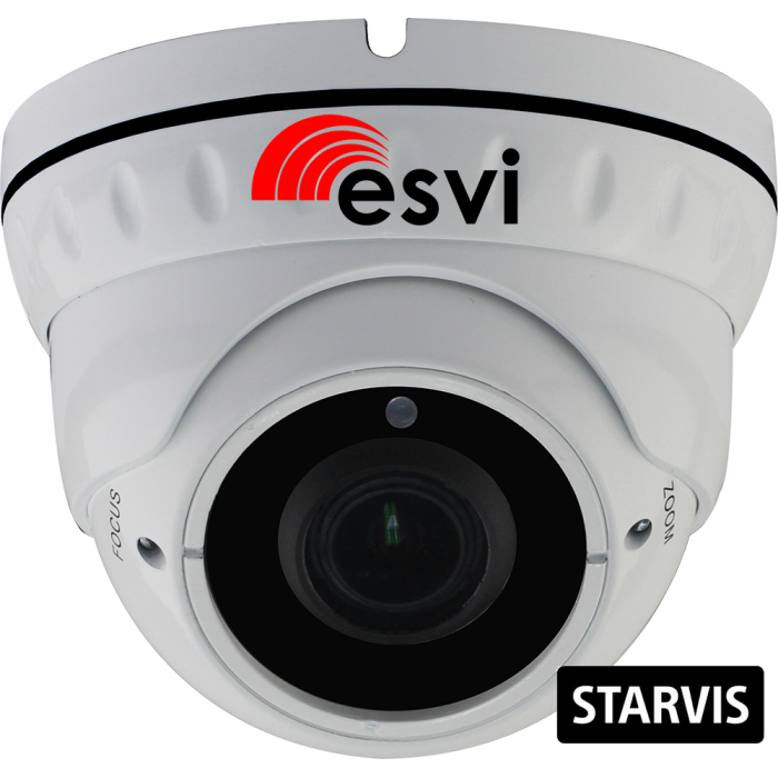EVC-DNT-SL20-P/C (BV) | Уличная купольная IP видеокамера 1080p, f=2.8-12мм, PoE, microSD