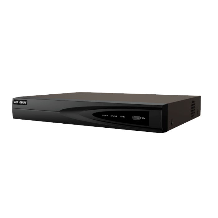 DS-7604NI-K1/4P(B) | IP видеорегистратор с PoE, 4 канала, 8Мп
