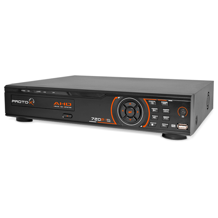 PTX-AHD404 (2Mp) | Гибридный видеорегистратор 4 канала, 1080P*12 к/с