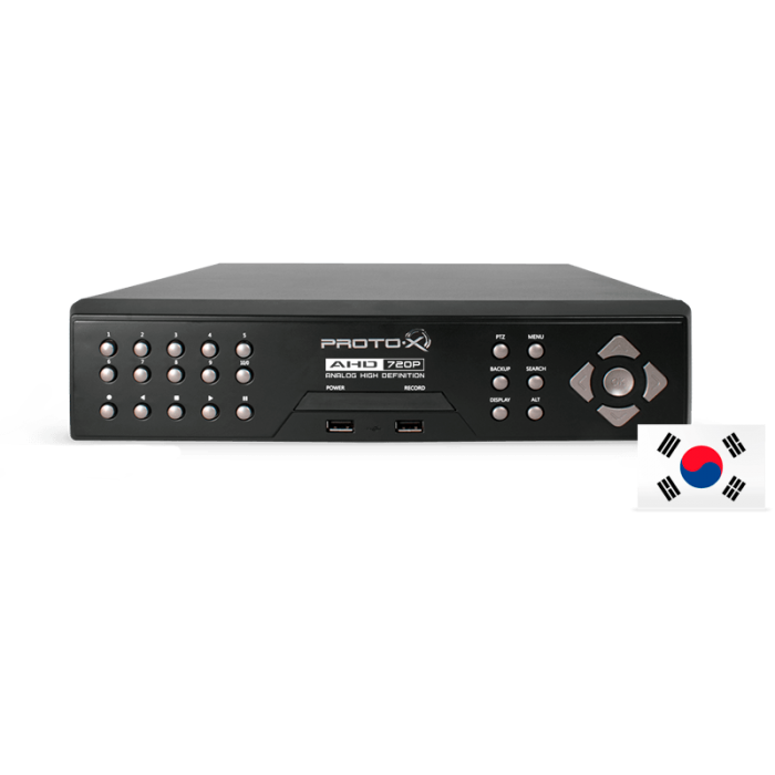 PTX-UDR404HD | AHD видеорегистратор 4 канала, 720P*100к/с