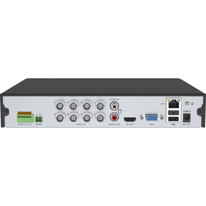 PX-XVR-CP8H1-S (BV) гибридный 5 в 1 видеорегистратор, 8 каналов 5.0Мп*6к/с, 1HDD, H.265